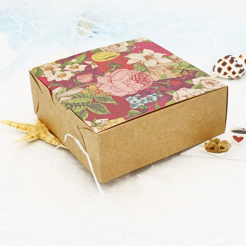 クラフト紙製ギフトボックス、クッキーパッケージ、マカロン、デ - Event Party Box のレビューと価格