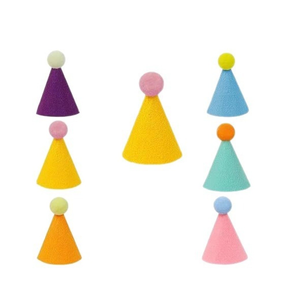 6個または12個入りのかわいいミニペット用パーティーハット。 - Party Hat Cone のレビューと価格