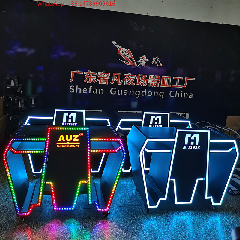 カスタムメタルLED DJブーステーブル（RGBライトとリモ - Event Suppliers のレビューと価格