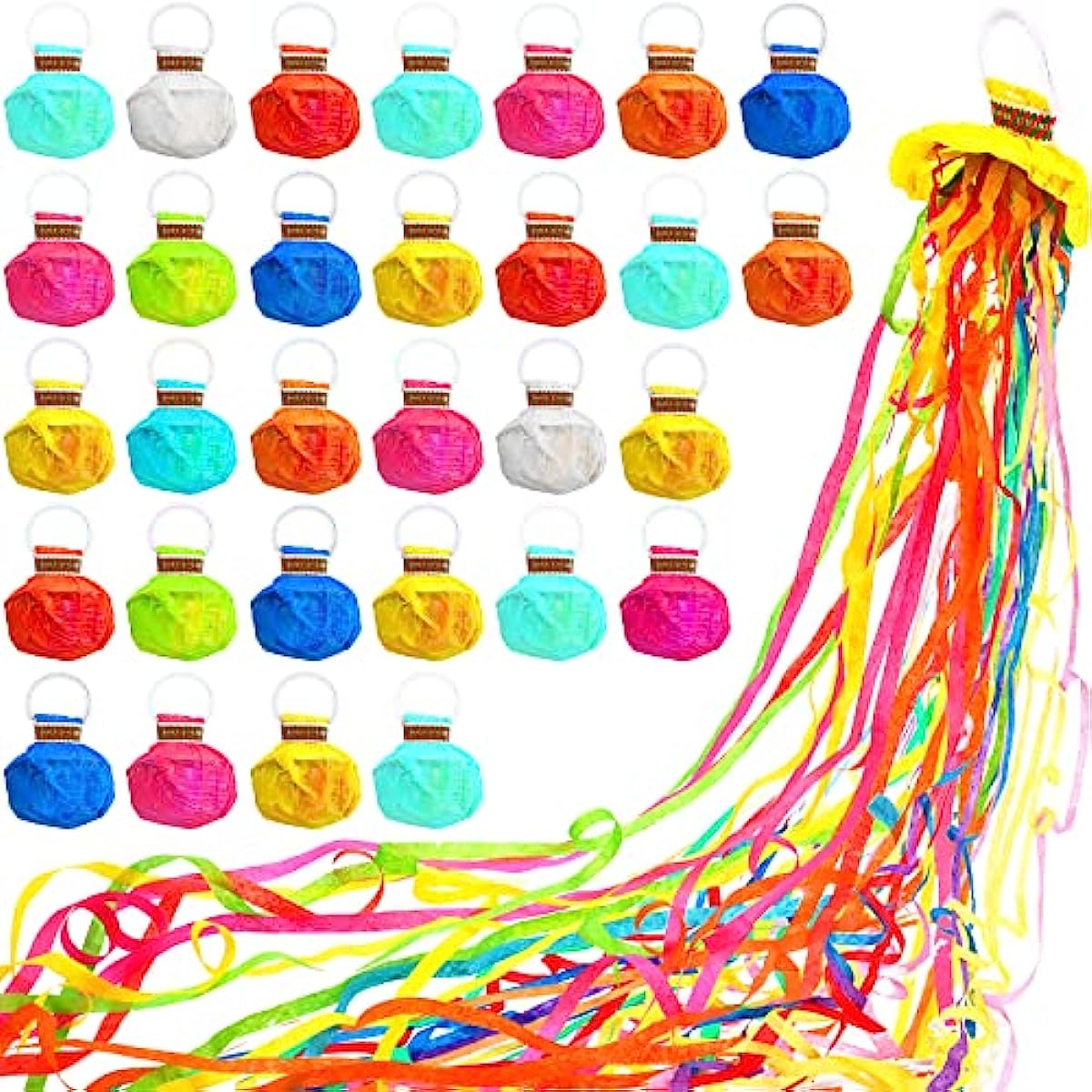 10 個ポッパー手投げストリーマー紙吹雪投げストリーマー紙手 - Confetti Cannon Tube のレビューと価格