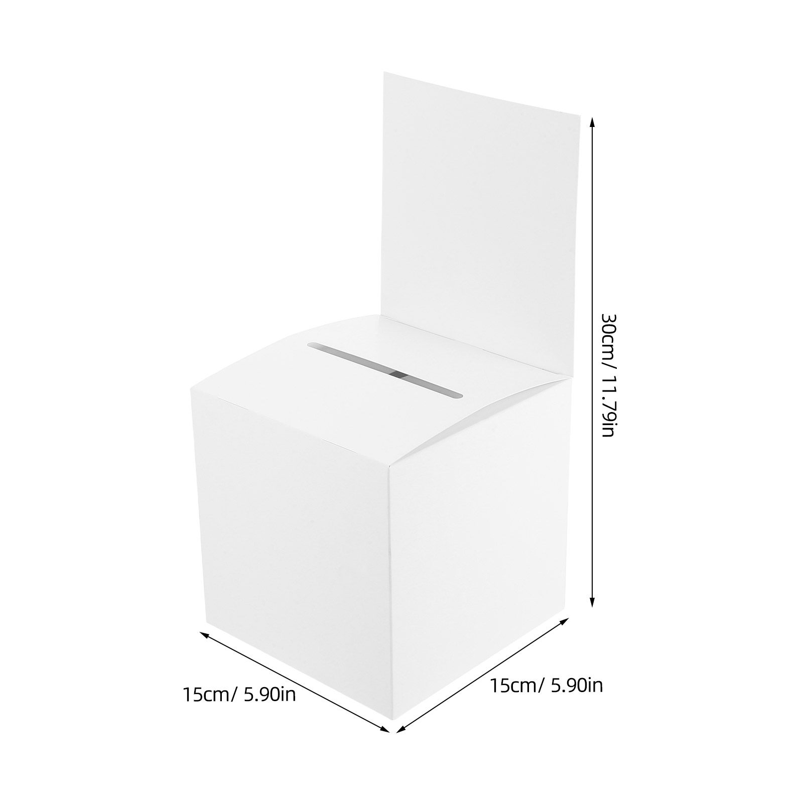 4個入り、紙製の抽選箱、投票用紙ケース、シンプルな正方形のチ - Event Party Box のレビューと価格