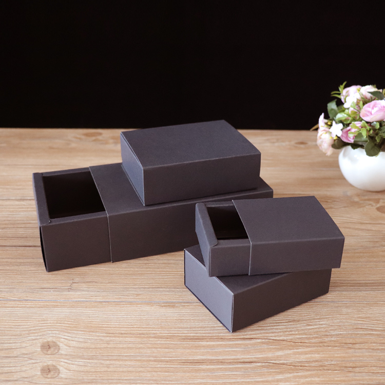 20個入り 350gsm 引き出し式クラフト黒紙折りたたみボ - Event Party Box のレビューと価格