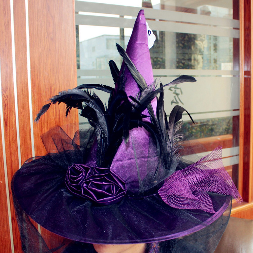 ハロウィーン用帽子、生地製、先が尖った円錐形、魔女帽子、不気 - Party Hat Cone のレビューと価格
