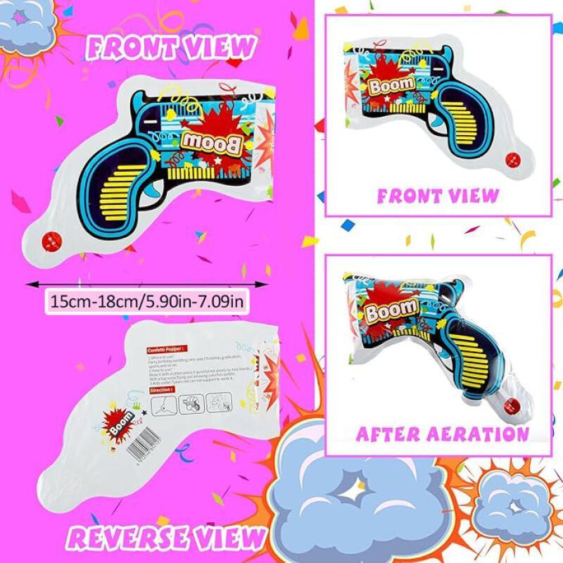 10個入りインフレータブルブームコンフェッティポッパー、手持 - Confetti Cannon Tube のレビューと価格