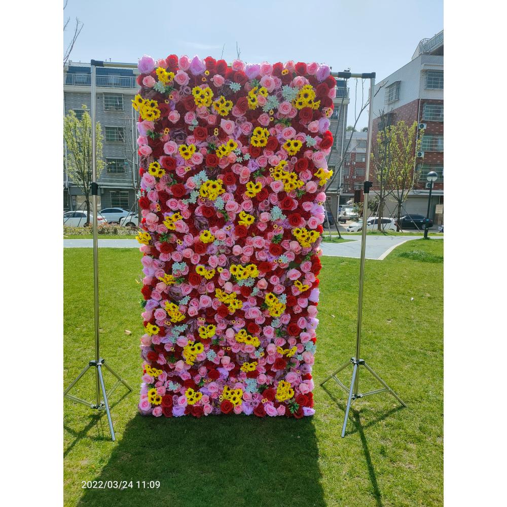 FSDKXプロミスウェディングイベントセンターピースレッドフ - Flower Wall Panel のレビューと価格
