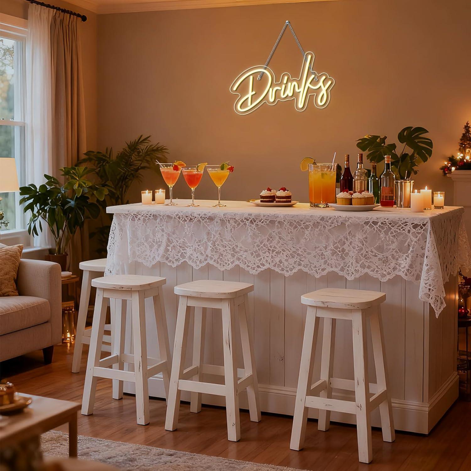 飲み物をテーマにしたネオンサイン。LEDネオンライトで、壁の - Neon Sign Party のレビューと価格